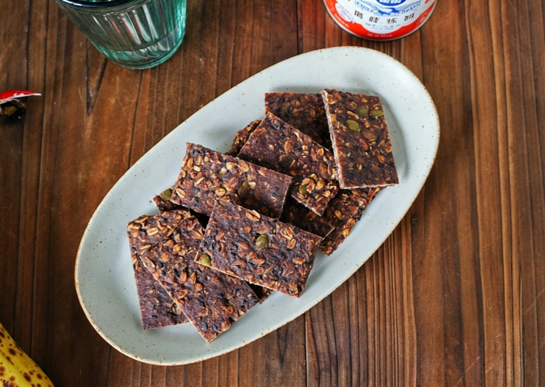 香蕉可可燕麦饼干