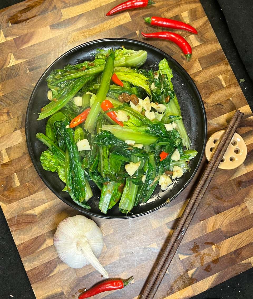 低成本快手菜豆瓣酱油麦菜
