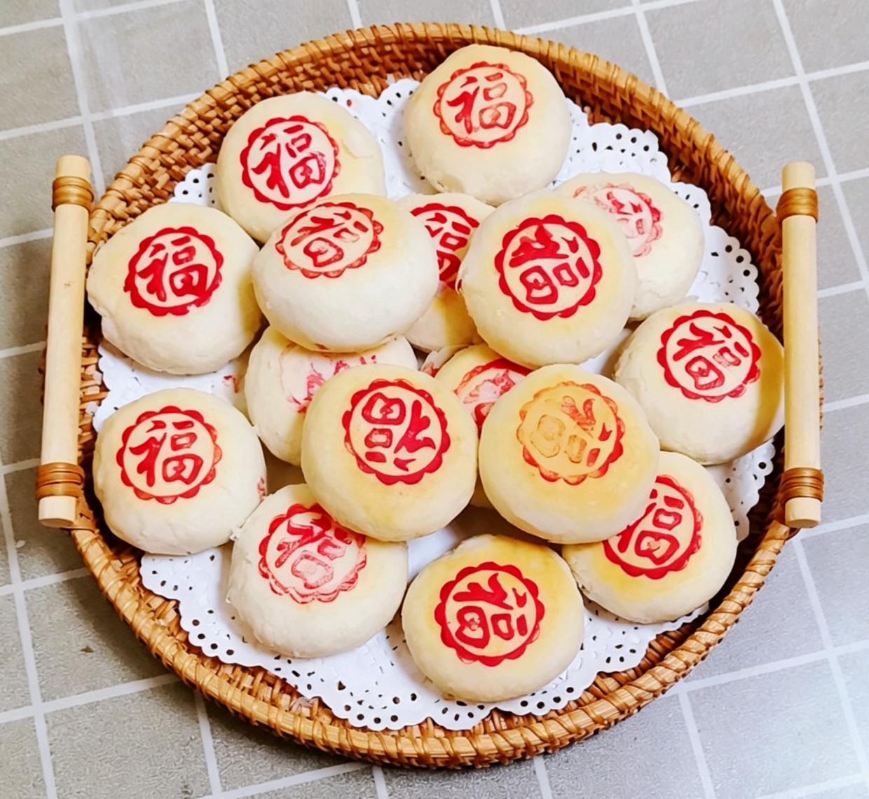 年味藏在香甜里｜炼奶鲜花饼